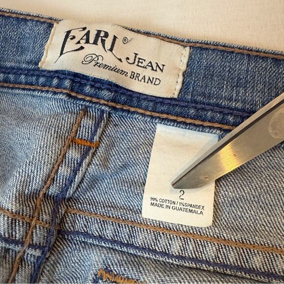 Earl Premium Brand Classic Denim Jeans Logo Y2K Bootcut Cotton Spandex - Picture 10 of 16